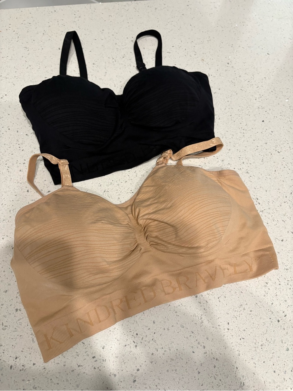 (2) Kindred Bravely Seamless Nursing Bra - Black & Nude